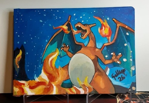 Charizard canvas painting - canvas,