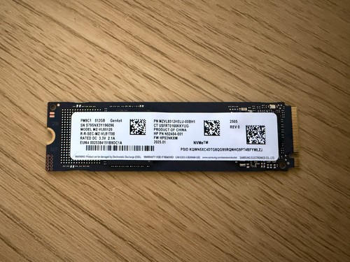 Samsung 512gb ssd - samsung, pulled
