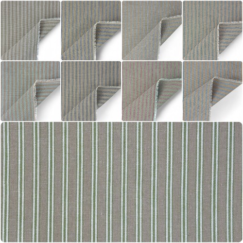 Ticking stripe linen look - linen,