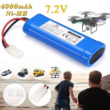 7.2V 4000mAh Ni-MH Battery For RC Model Car Boat Buggy HPI Kyosho Tamiya Traxxas