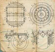 DAMBUSTERS RAIDS UPKEEP (BOUNCING BOMB) AIRCRAFT FIXING BARNES WALLIS DRAWING