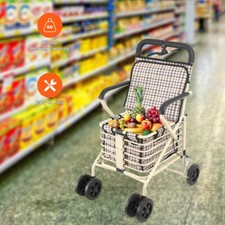 Folding Sit and Push 6-wheeled