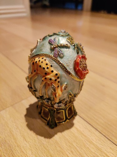 Faberge egg trinket box - trinket,