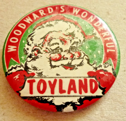 Vintage tin badge woodwards - vintage,