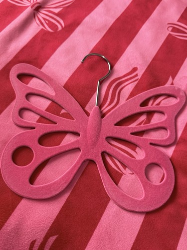 Pink velvet butterfly - pink,