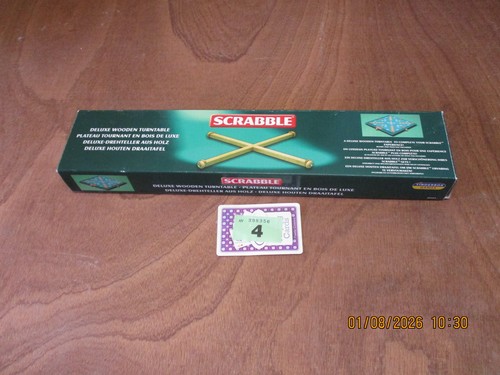 Scrabble deluxe wooden - scrabble,