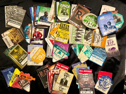 Assorted backstage passes - passes,