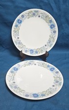 Pair of Wedgwood Clementine Breakfast Plates - 9 1/8  inches diameter