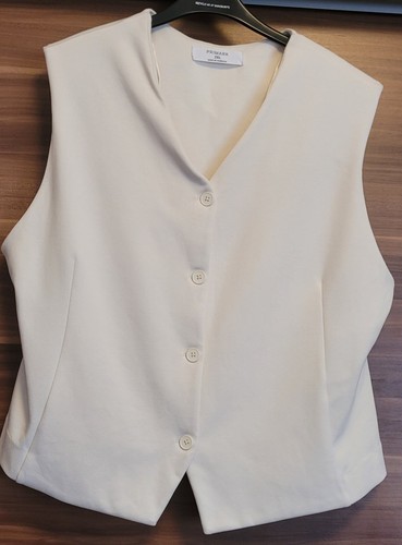 Primark cream ladies waistcoat