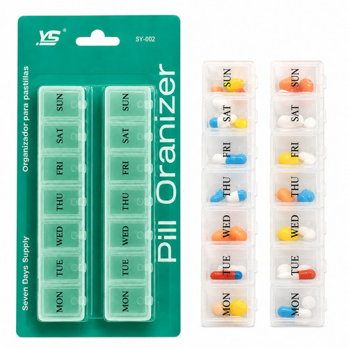 Day weekly pill box 14 - box,