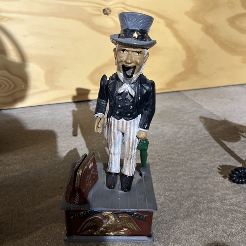 Cast iron uncle sam - iron, mechanical