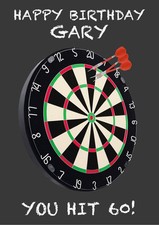 PERSONALISED DARTS DARTBOARD