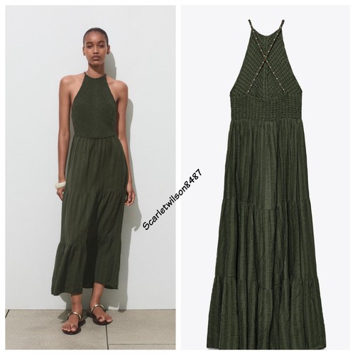 Zara long maxi halter neck - halter,