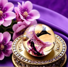 SELKIRK GLASS PAPERWEIGHT
