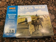 Imex 1/72 MUNITIONS WAGON & AMBULANCE WAGON SET ACW Set 514 Boxed On Sprues