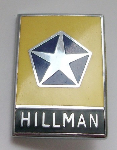 Hillman enamel lapel pin - lapel,
