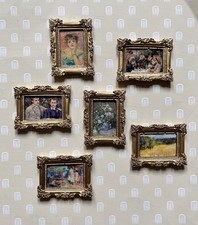 Dollshouse decor renoir oil - dollshouse,