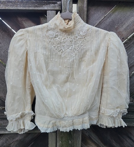 Antique edwardian white cotton - edwardian,