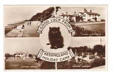 Kessingland Holiday Camp, Suffolk - 1956 used multiview postcard