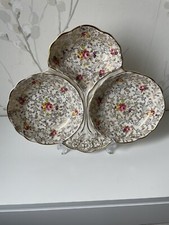 Vintage James Kent ‘ Pearl Delight’ Triple Dish 
