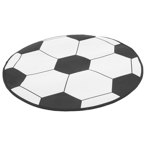 Round football rug decorative - football,