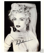 MADONNA AUTOGRAPH SIGNED PP PHOTO POSTER
