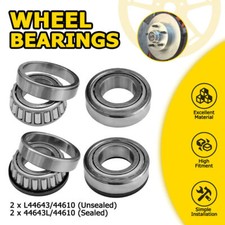 4PCS 44643 & 44643L 44643/44610 Trailer Wheel Bearings - Jetski Bike Atv Quad UK