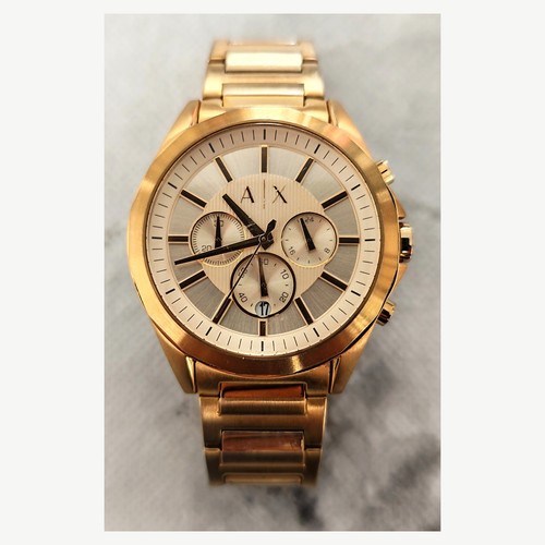 Armani exchange ax2602 gold - exchange,