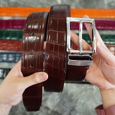 Real Crocodile Belly Brown