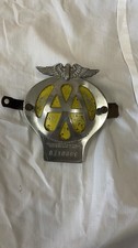 Vintage AA Car Grill Badge with Mounting Brackets Retro Auto Memorabilia