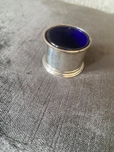 Antique solid silver mustard - antique,