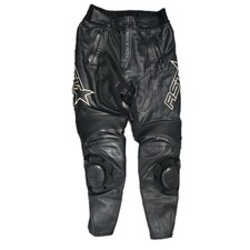 Rst black leather motorcycle - black,