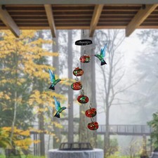 6 Glass Balls Hummingbird