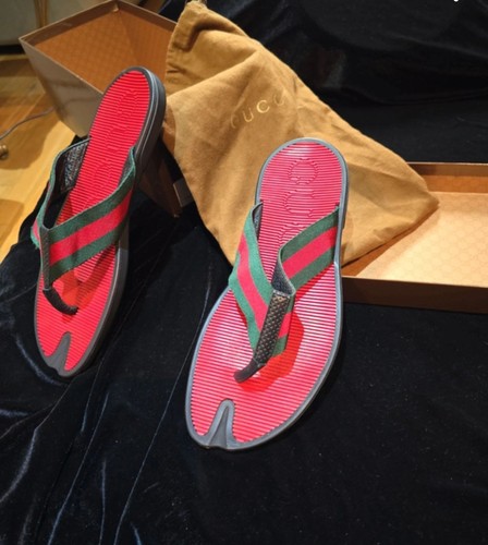 Gucci thong slides - gucci,