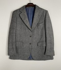 AQUASCUTUM Vintage Mens Blazer Jacket | Grey Tweed | W.J Milne Aberdeen | 42