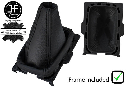 Black stitch leather gear - black,