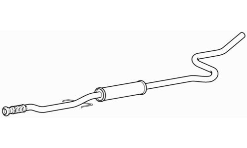 Centre exhaust middle silencer - middle,