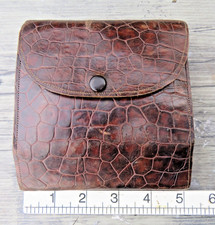 Vintage Multi Pocket Fly wallet & 25 old Gut Cast Lines in Original Paper Wraps