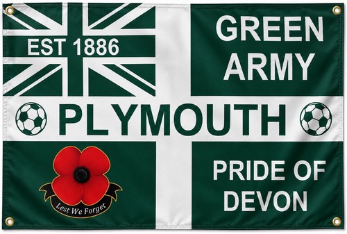 Plymouth argyle flag 5ft - flag,