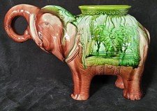 Vintage majolica elephant