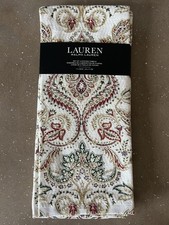 Lauren Ralph Lauren Kitchen Tea Towels Set of Two Cotton Paisley Florals  