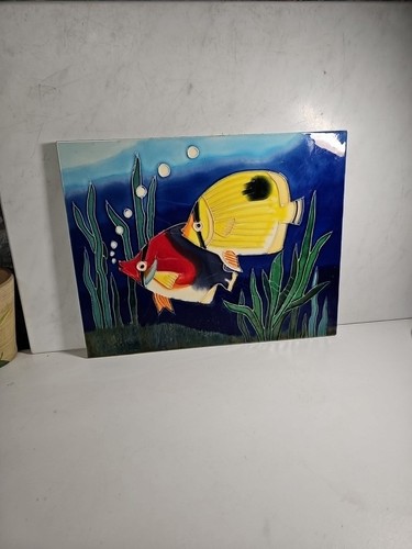 Art tile vintage recycled - art,