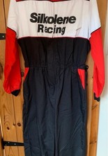 Silkolene Lubricants Racing Vintage All In 1 Overalls Boiler Suit Size 44 BNWOT