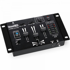 Soundlab 2-Channel & Mic Compact Mini Mixer With Crossfader DJ Disco Party