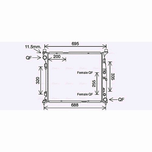 Radiator for mercedes class - for, m-class