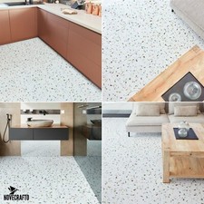 Peel & Stick Vinyl Tiles Self Adhesive Terrazzo Effect