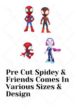 Various Sized Pre Cut Spidey