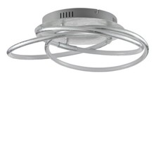 CANORA GREY “ DINAH”1LIGHT LED  SILVER FLUSH MOUNT LIGHT
