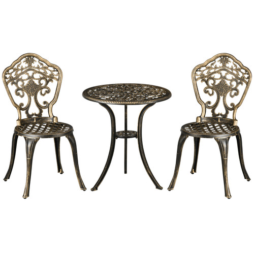 Piece cast aluminium bistro - 3,