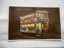 BLACKPOOL ILLUMINATIONS RP POSTCARD OF TRAM